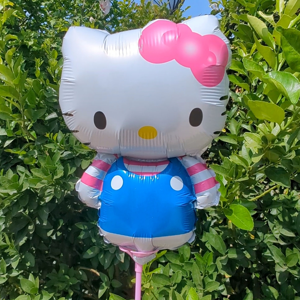 10 Small Hello Kitty Mylar Balloons